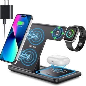 Wireless Charger, 3 in 1 Wireless Charging Station